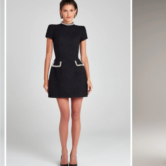 Elegant Black Skirt with Pearl Accents - Picture 13 of 14